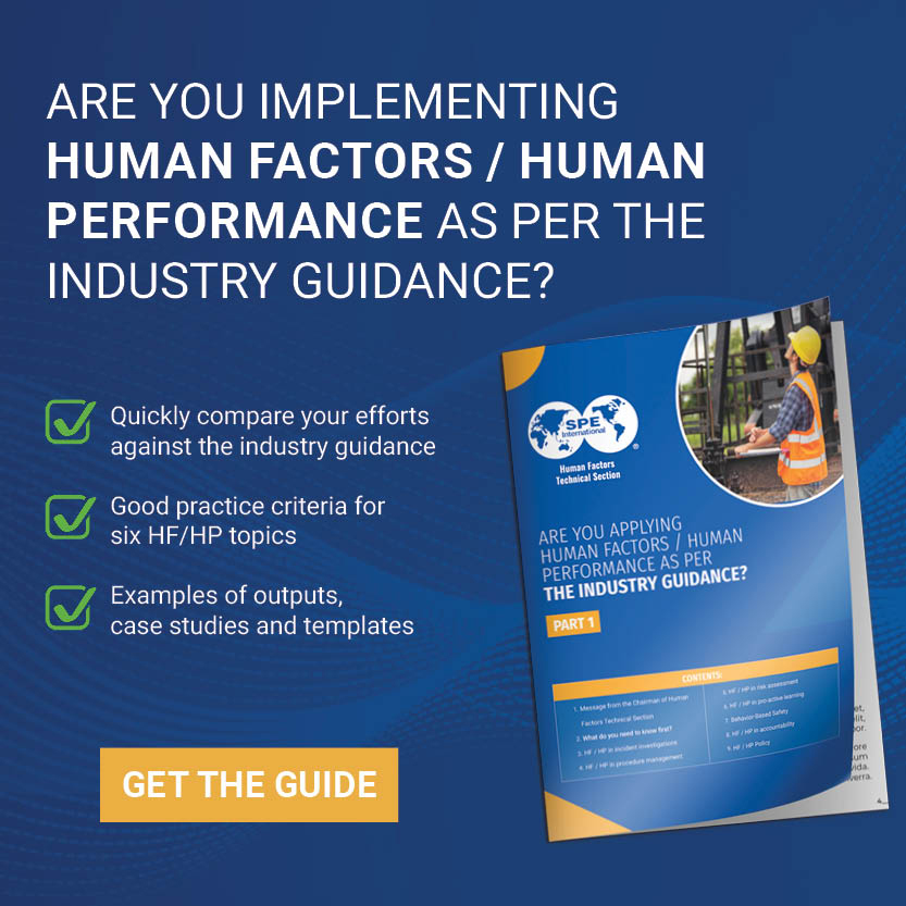 Learning from Incidents, Accidents and Events › HPOG Human